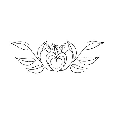 优雅的花卉装饰图标图片下载