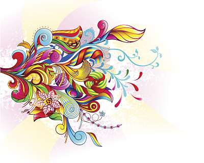 抽象的背景。花束。图片下载