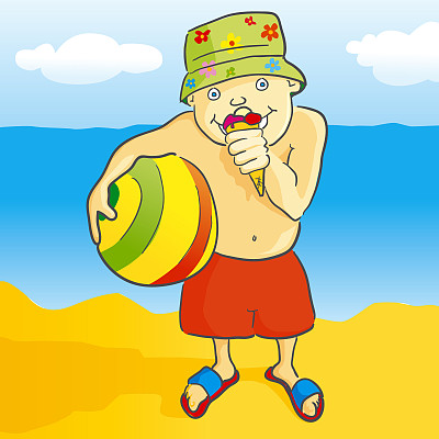 冰淇淋男孩图片下载