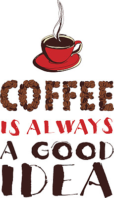 脏兮兮的手绘墨水杯，上面有蒸汽，烘豆，刻字图片下载