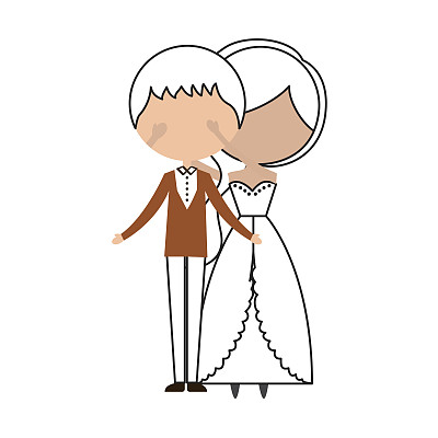 已婚夫妇的虚拟形象图片下载