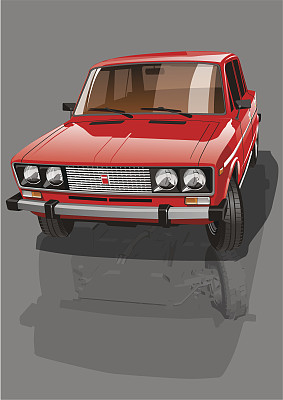 红色的汽车图片下载