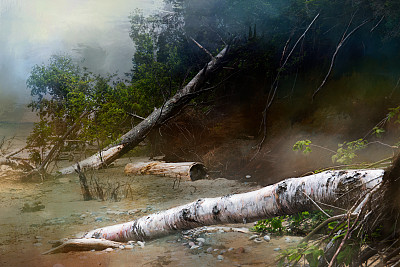 遥远的苏必利尔湖海岸线图片下载