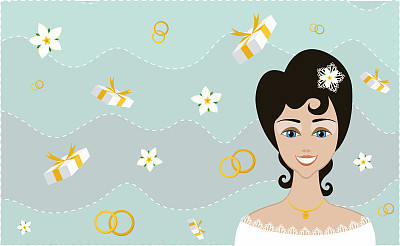 兴奋的新娘图片下载