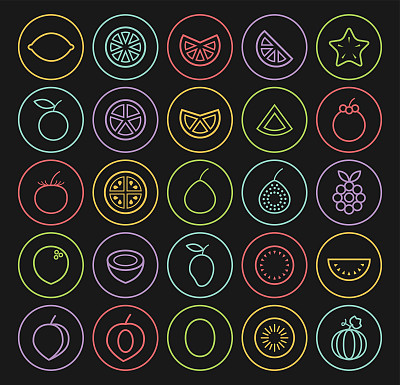 水果图标。图片下载