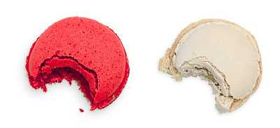 两个咬马卡龙图片下载