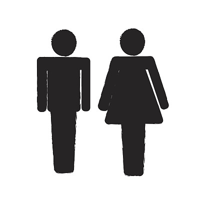 男人和女人人物图标插图设计图片下载