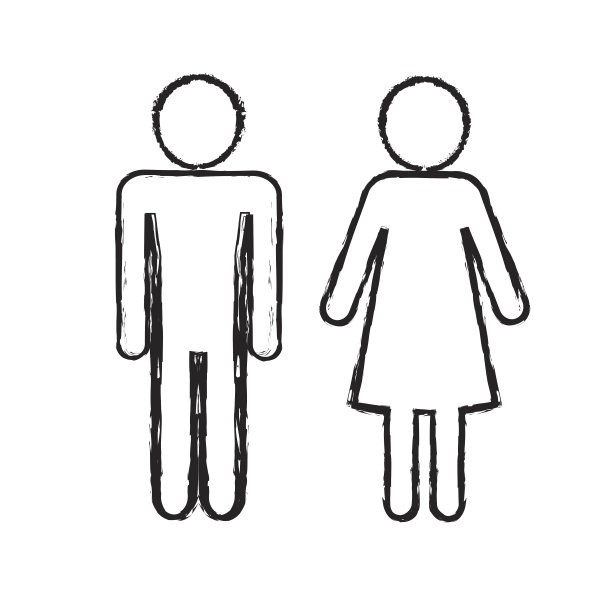 男人和女人人物图标插图设计图片下载
