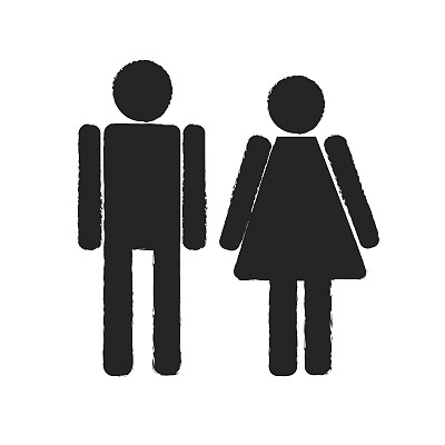 男人和女人人物图标插图设计图片下载