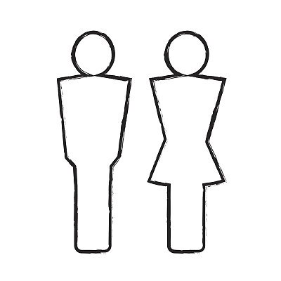男人和女人人物图标插图设计图片下载