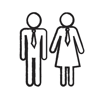 男人和女人人物图标插图设计图片下载