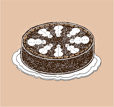 雪男蛋糕图片下载