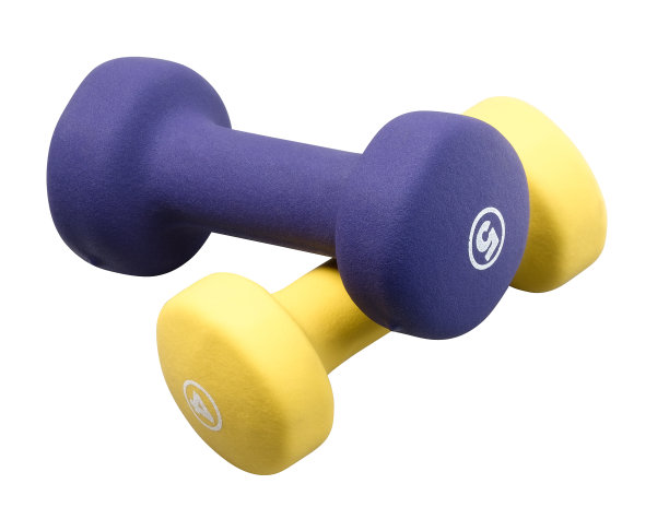 白色上的两个杠铃图片下载