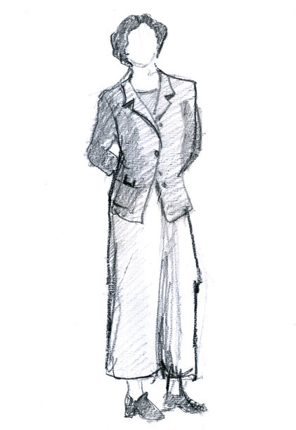 模型速写风格素材图片