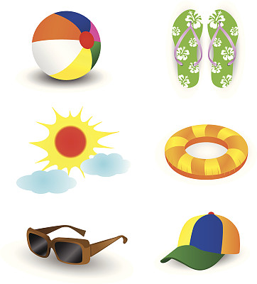 沙滩矢量图素材ID：170000980