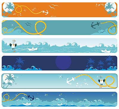 夏天的海横幅图片下载