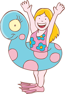 夏天泳池玩耍图片下载