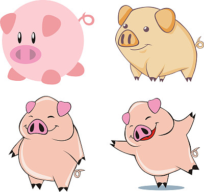 快乐的小猪图片下载