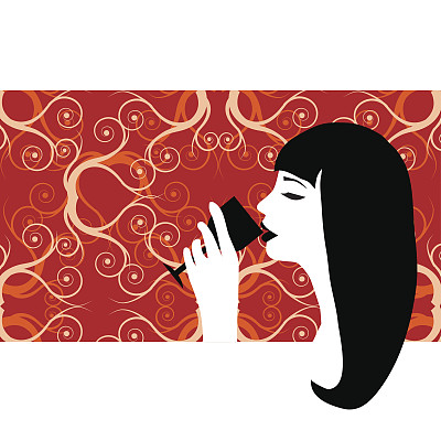 美女喝酒图片下载