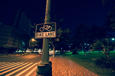 自行车道标志图片下载