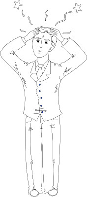 一个穿着经典西装的惊讶男人的照片图片下载