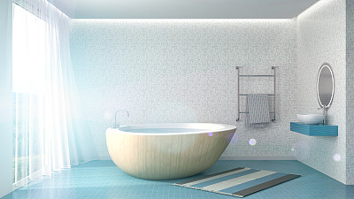 浴室内。三维演示图片下载