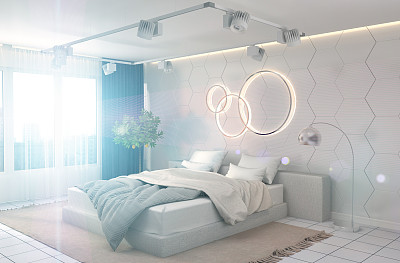 卧室内。三维演示图片下载