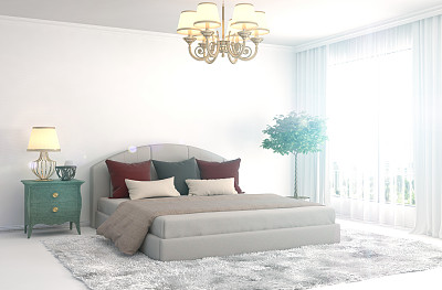 卧室内。三维演示图片下载