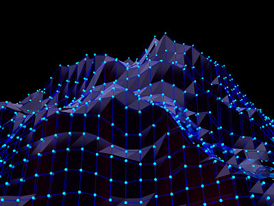 山低多边形背景图片下载