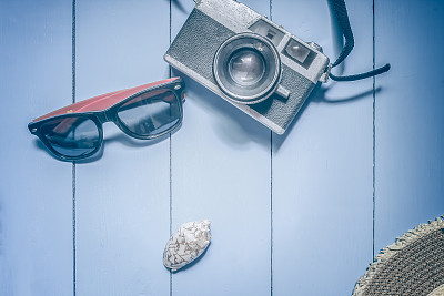 相机和贝壳图片下载