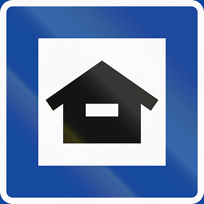 瑞典使用的路标-度假小屋图片下载