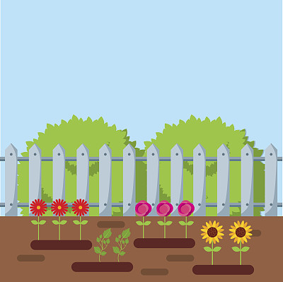 美丽的花园设计图片下载