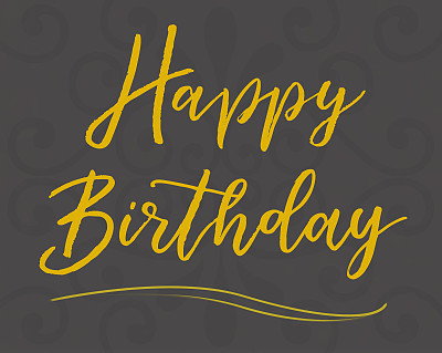 手写的“生日快乐”卡片图片下载