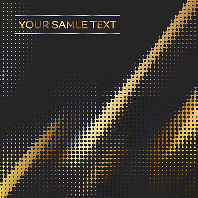 抽象几何图形设计金半色调图案背景_13图片下载