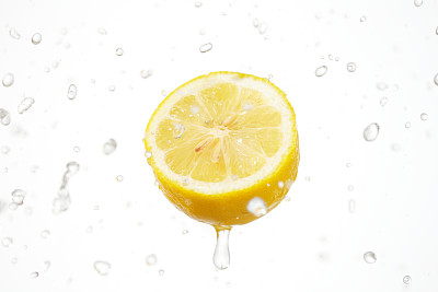 柠檬在白色上图片下载