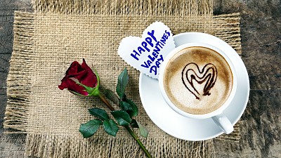 赫拉特莱特艺术。卡布奇诺咖啡图片下载