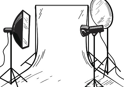 摄影工作室草图图片下载