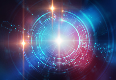 占星术和炼金术星座背景说明素材图片