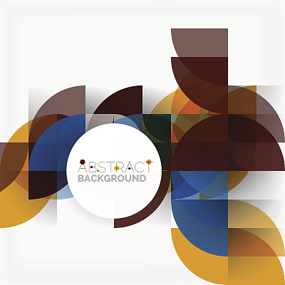 现代几何抽象背景圆图片下载