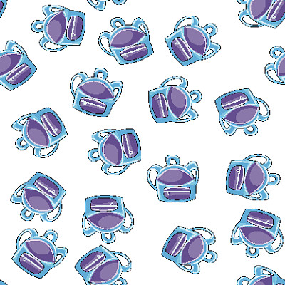 校园背包元素无缝图案。手绘涂鸦风格。背景打印的概念。图片下载