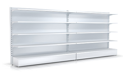 3d空超市货架素材图片