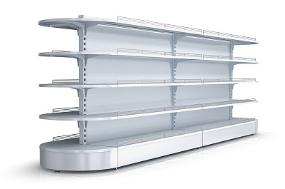 3d空超市货架素材图片