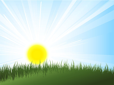 阳光明媚的风景图片下载