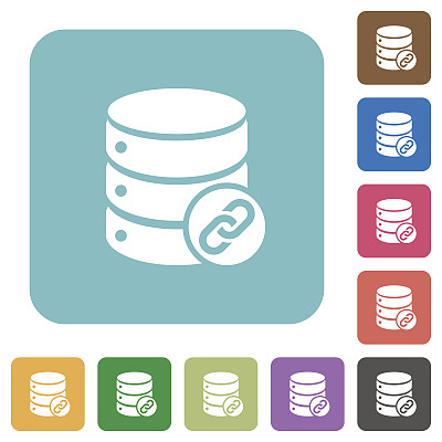 数据库附件圆角正方形平面图标图片下载