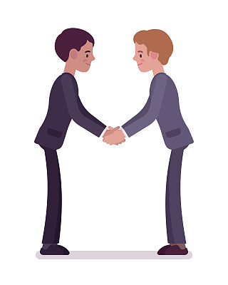 与商业伙伴握手图片下载