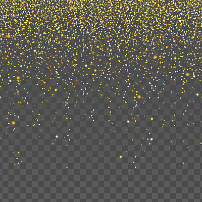 下落的闪亮粒子矢量。图片下载