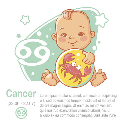 小星座。癌症。图片下载