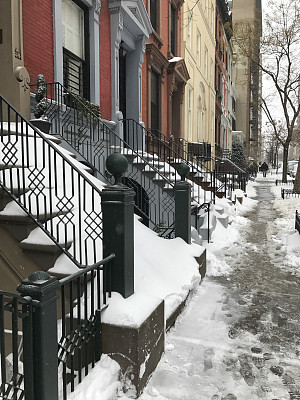 纽约市暴风雪图片下载