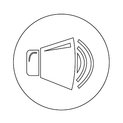 喇叭图标插画设计图片下载