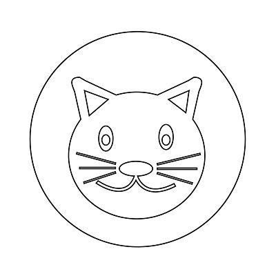 猫图标插画设计图片下载